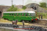 19404 Heljan AEC Railcar number W32W in BR Green Livery with Speed Whiskers and white cab roof